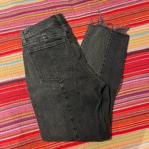 NWOT A&F Curve Love High Rise Mom Jean Straight